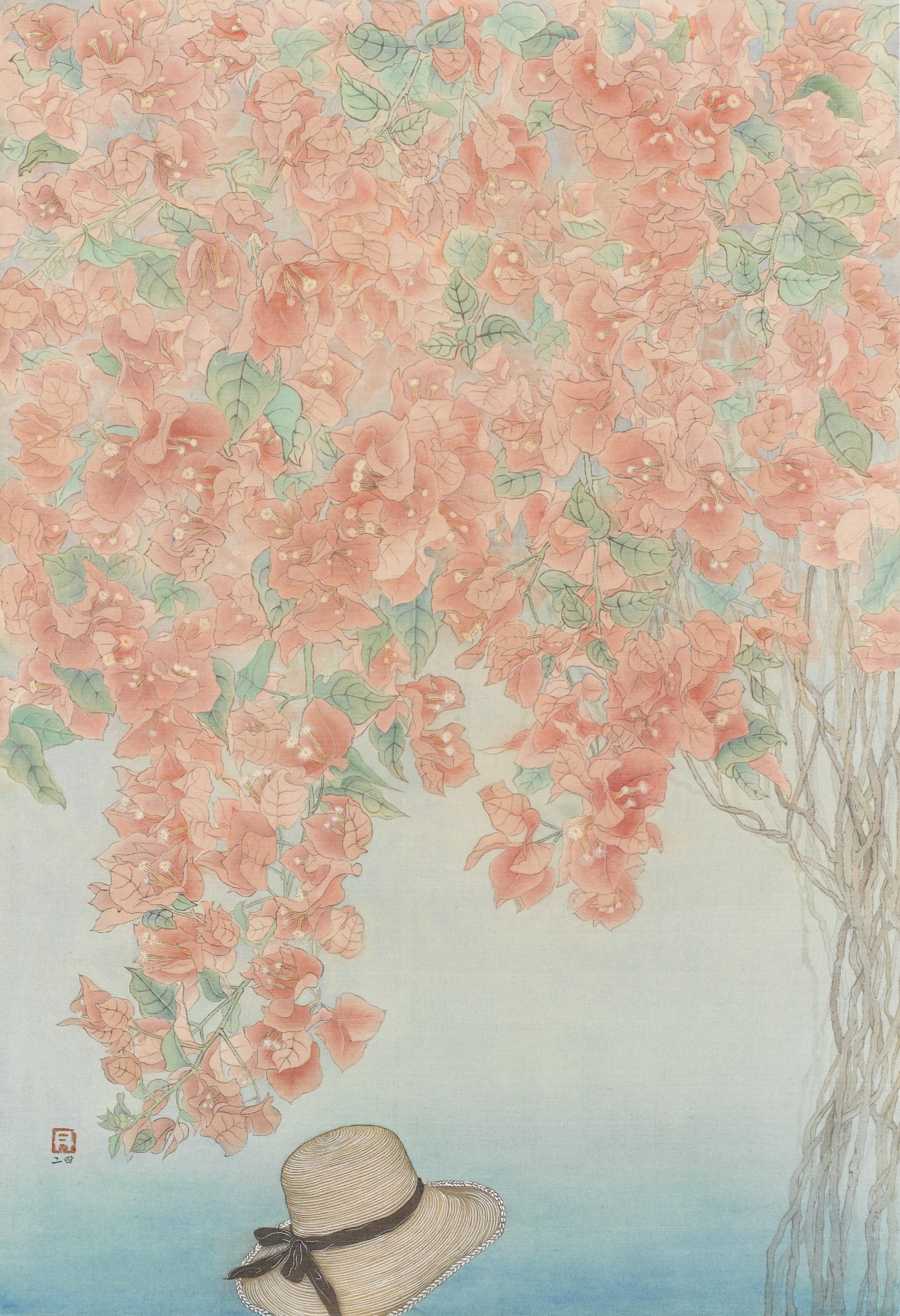 Blossoms in the Breeze | 春深花影紅