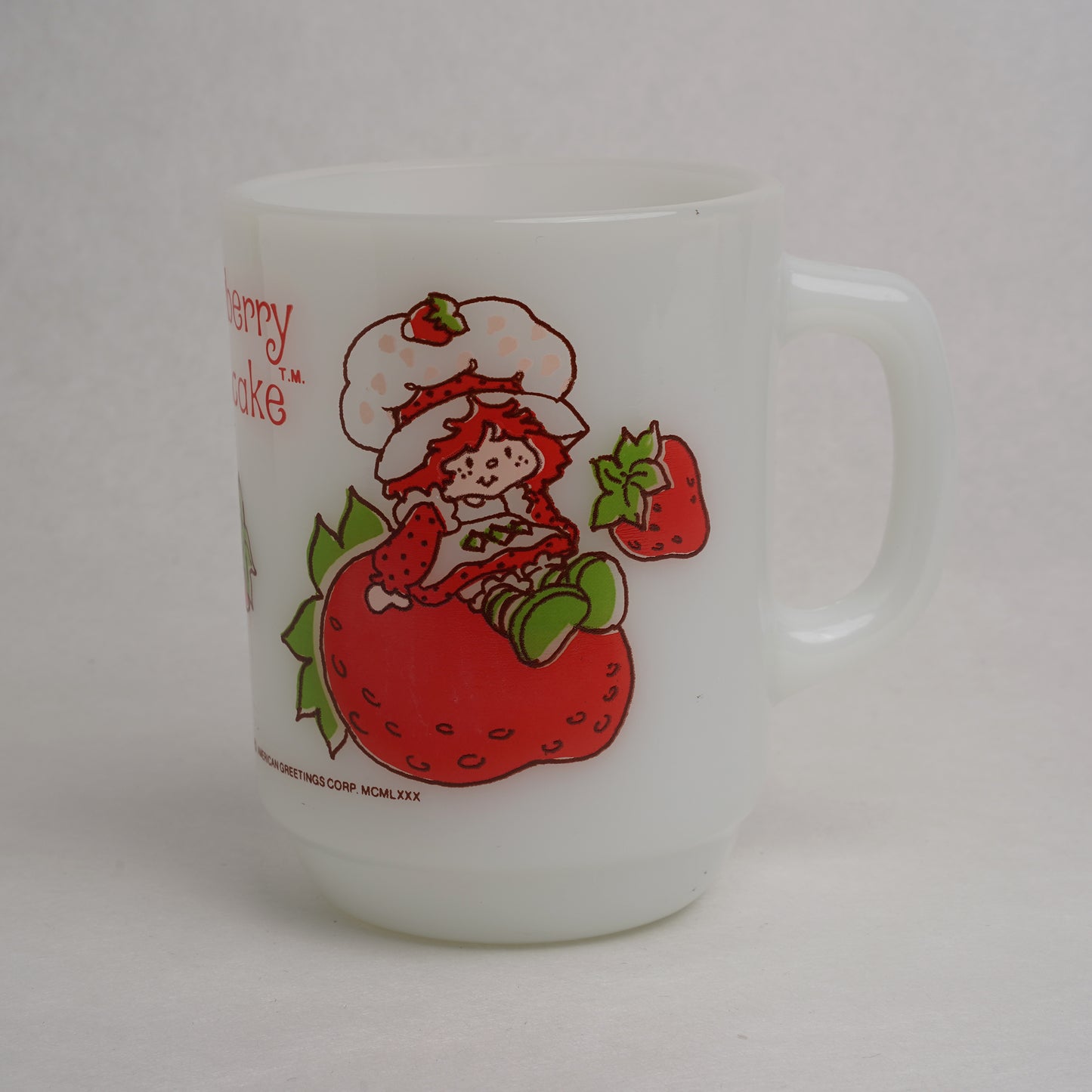 [WM012] White Strawberry Mug