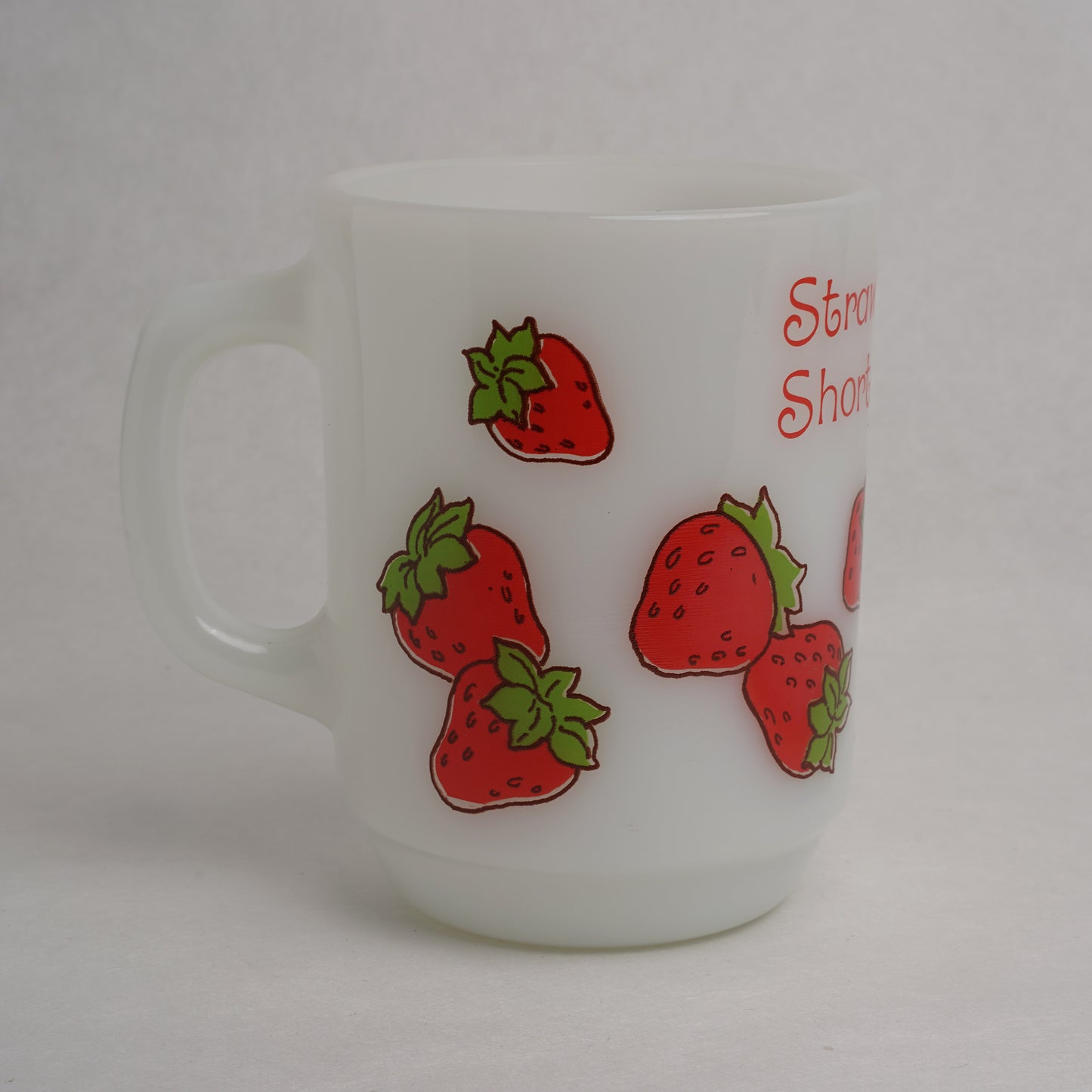 [WM012] White Strawberry Mug