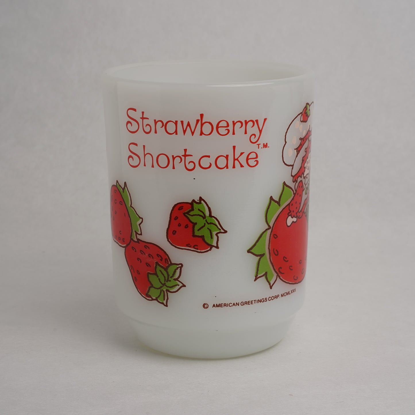 [WM012] White Strawberry Mug