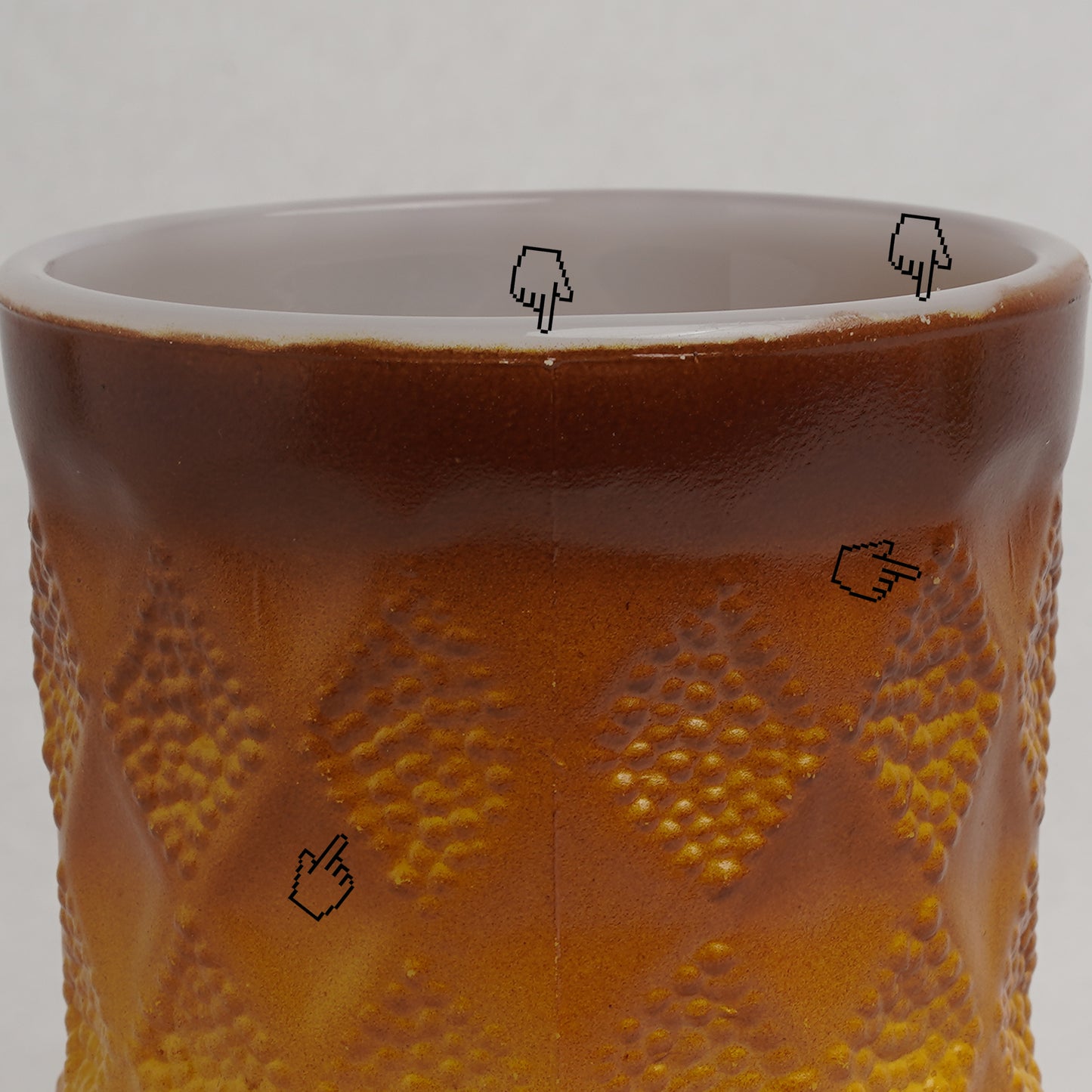 [OC001] Kimberly Diamond Mug - Brown